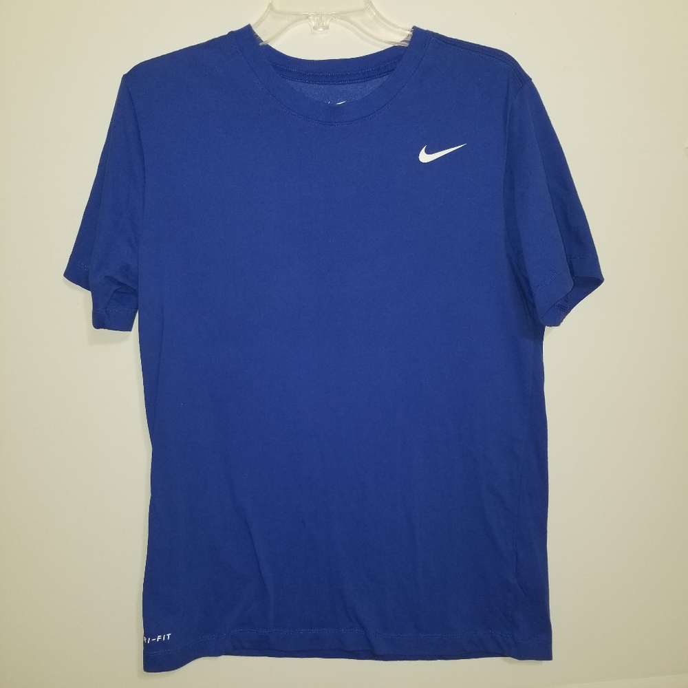 The Nike Tee Blue dri fit Short Sleeve T Shirt Men